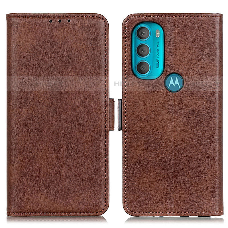 Custodia Portafoglio In Pelle Cover con Supporto M15L per Motorola Moto G71 5G Marrone