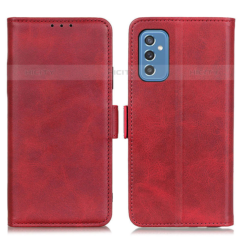 Custodia Portafoglio In Pelle Cover con Supporto M15L per Samsung Galaxy M52 5G Rosso