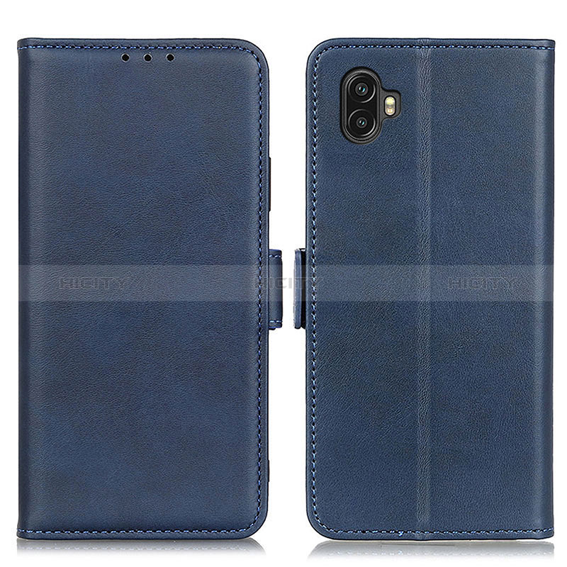 Custodia Portafoglio In Pelle Cover con Supporto M15L per Samsung Galaxy Xcover Pro 2 5G Blu