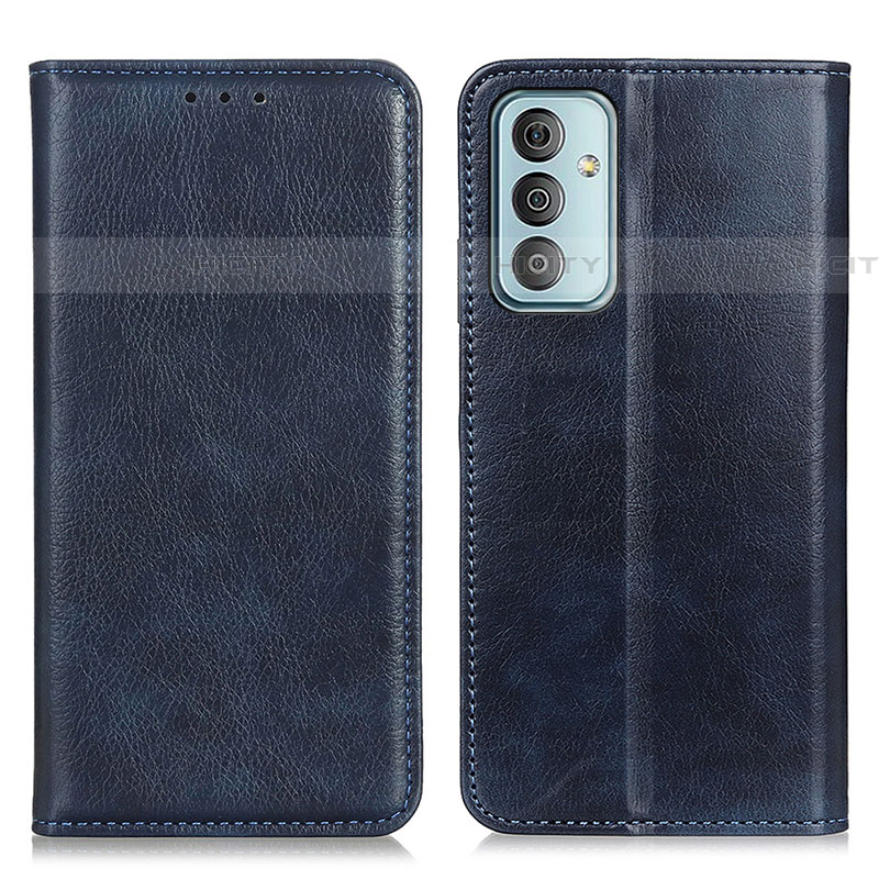 Custodia Portafoglio In Pelle Cover con Supporto N01P per Samsung Galaxy M13 4G Blu