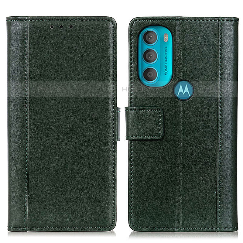 Custodia Portafoglio In Pelle Cover con Supporto N02P per Motorola Moto G71 5G