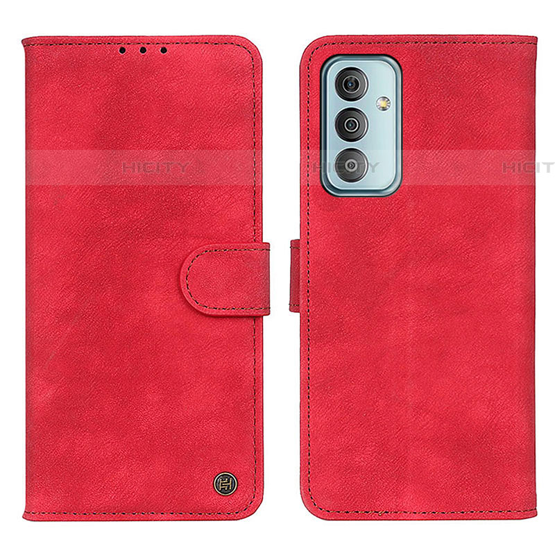 Custodia Portafoglio In Pelle Cover con Supporto N03P per Samsung Galaxy M13 4G Rosso