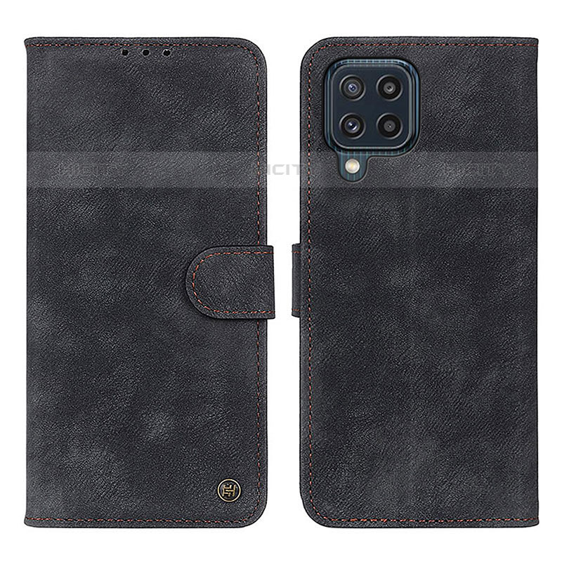 Custodia Portafoglio In Pelle Cover con Supporto N03P per Samsung Galaxy M32 4G Nero
