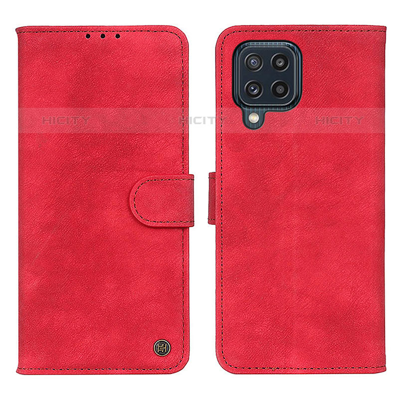 Custodia Portafoglio In Pelle Cover con Supporto N03P per Samsung Galaxy M32 4G Rosso