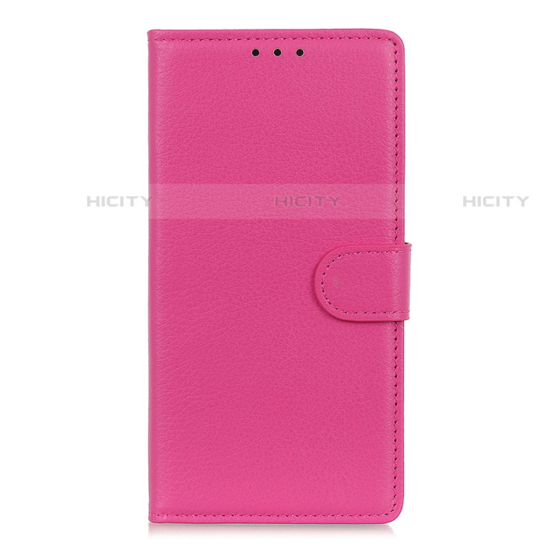 Custodia Portafoglio In Pelle Cover con Supporto N05 per Huawei P40 Pro Rosa Caldo