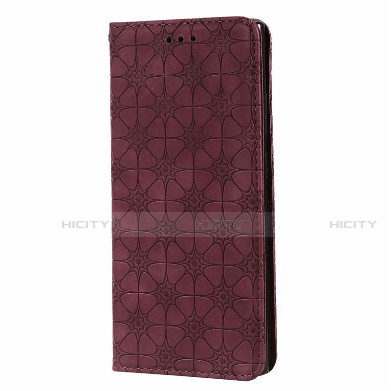 Custodia Portafoglio In Pelle Cover con Supporto N06 per Samsung Galaxy Note 20 Ultra 5G Rosso Rosa