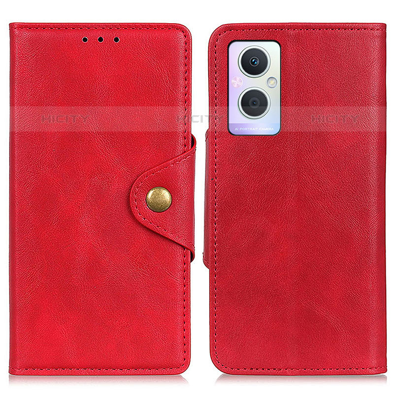 Custodia Portafoglio In Pelle Cover con Supporto N06P per OnePlus Nord N20 5G Rosso