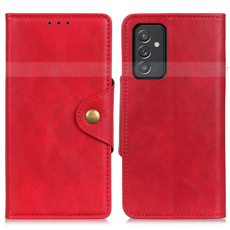 Custodia Portafoglio In Pelle Cover con Supporto N06P per Samsung Galaxy A05s Rosso