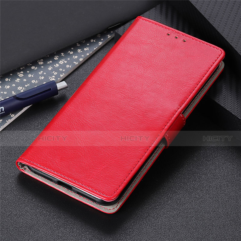 Custodia Portafoglio In Pelle Cover con Supporto N07 per Huawei P40 Rosso