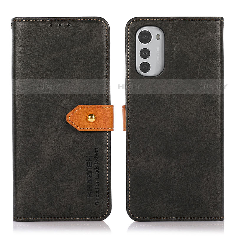 Custodia Portafoglio In Pelle Cover con Supporto N07P per Motorola Moto E32
