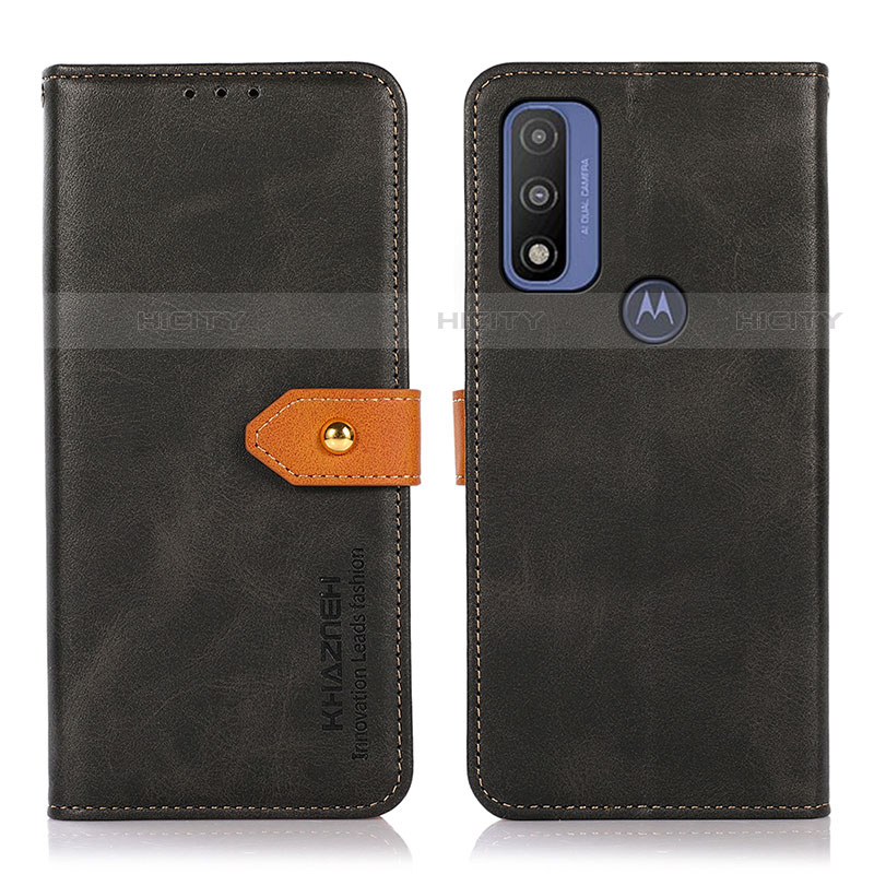 Custodia Portafoglio In Pelle Cover con Supporto N07P per Motorola Moto G Pure