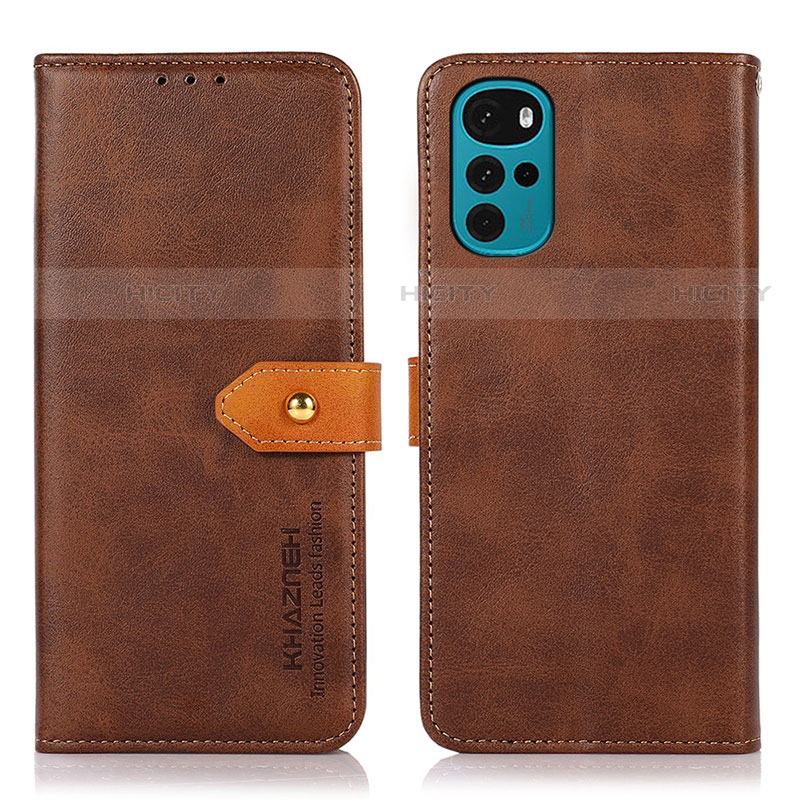 Custodia Portafoglio In Pelle Cover con Supporto N07P per Motorola Moto G22