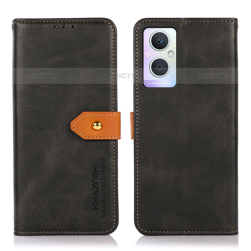 Custodia Portafoglio In Pelle Cover con Supporto N07P per OnePlus Nord N20 5G Nero