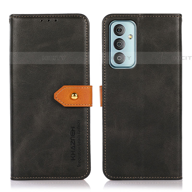 Custodia Portafoglio In Pelle Cover con Supporto N07P per Samsung Galaxy M13 4G Nero
