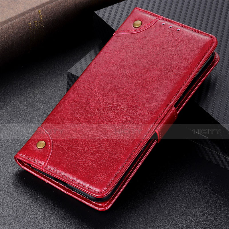 Custodia Portafoglio In Pelle Cover con Supporto N10 per Samsung Galaxy Note 20 5G Rosso