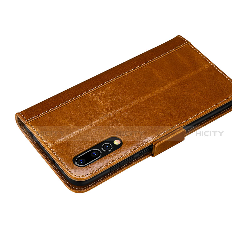 Custodia Portafoglio In Pelle Cover con Supporto P01 per Huawei P20 Pro