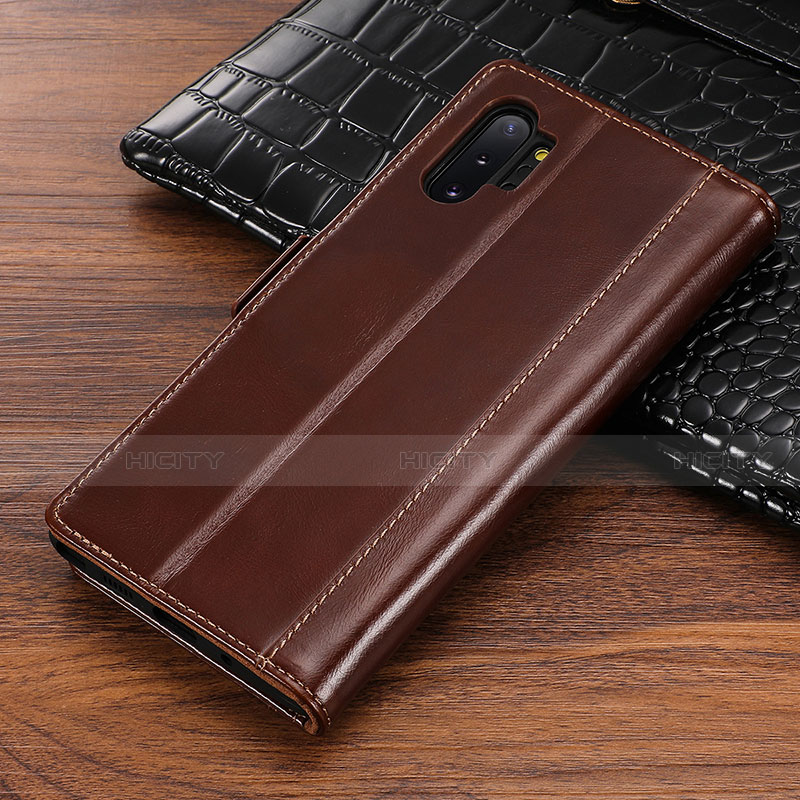 Custodia Portafoglio In Pelle Cover con Supporto P01 per Samsung Galaxy Note 10 Plus