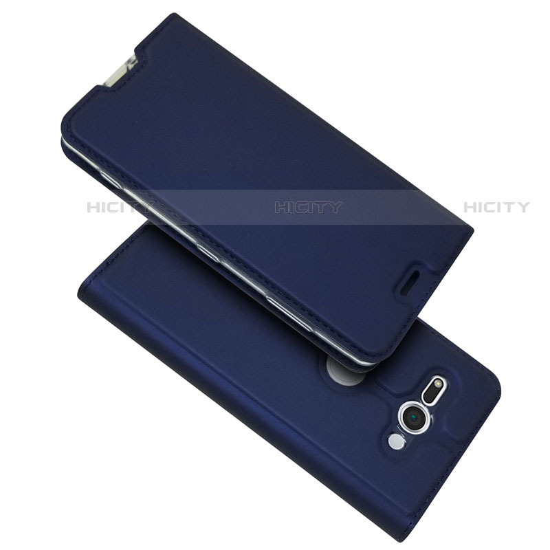 Custodia Portafoglio In Pelle Cover con Supporto P01 per Sony Xperia XZ2 Compact
