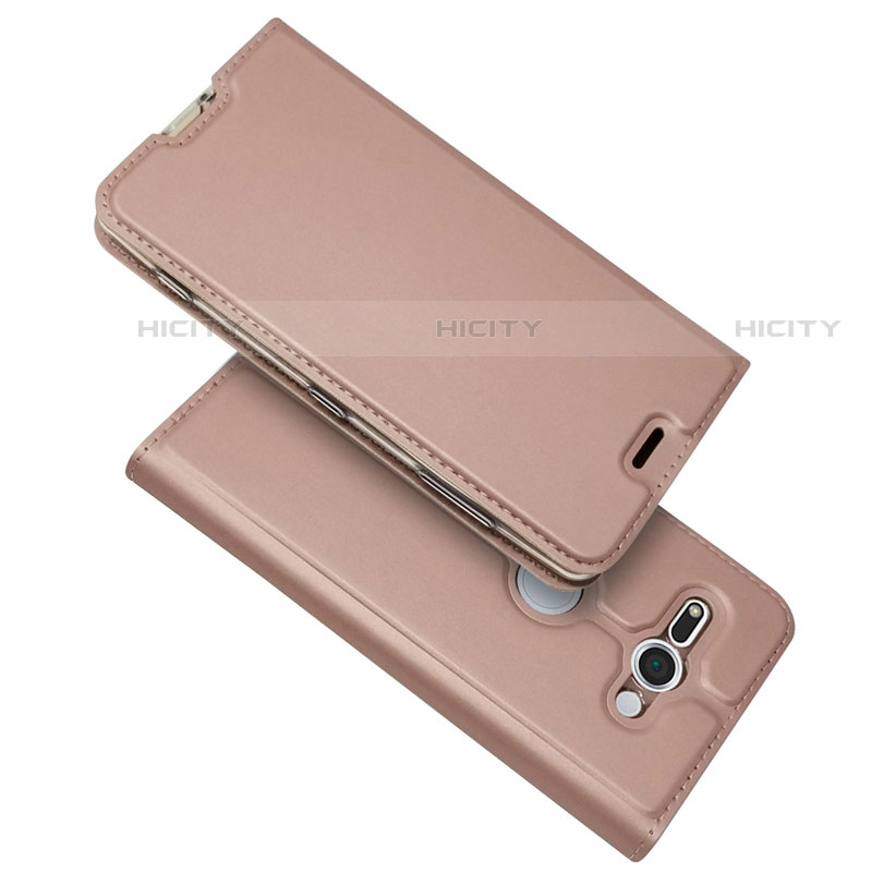 Custodia Portafoglio In Pelle Cover con Supporto P01 per Sony Xperia XZ2 Compact