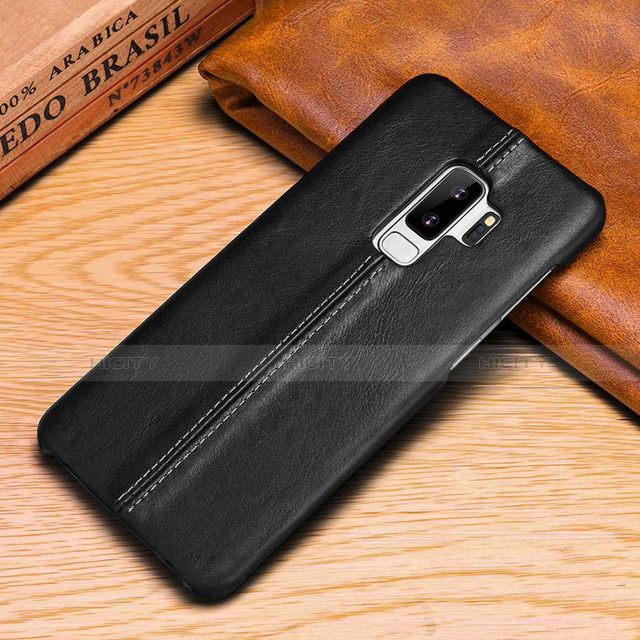 Custodia Portafoglio In Pelle Cover con Supporto P03 per Samsung Galaxy S9 Nero