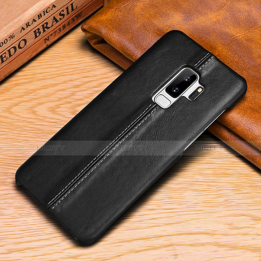 Custodia Portafoglio In Pelle Cover con Supporto P03 per Samsung Galaxy S9 Plus Nero