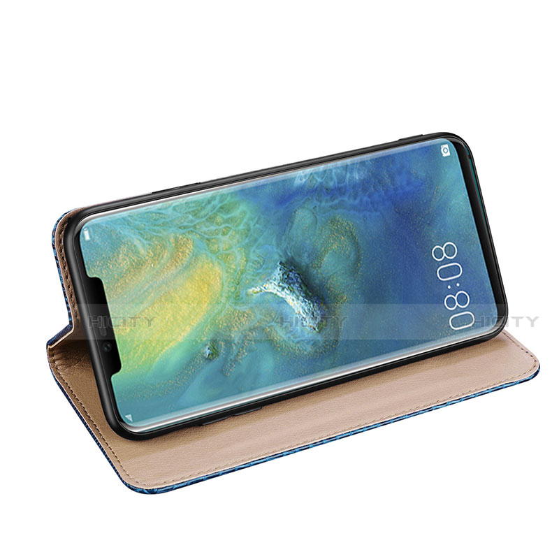 Custodia Portafoglio In Pelle Cover con Supporto P04 per Huawei Mate 20 Pro