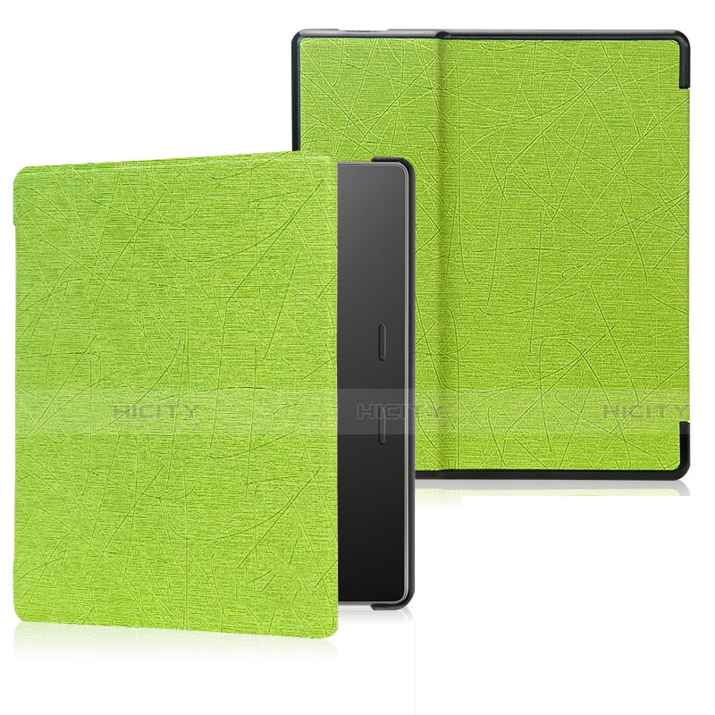 Custodia Portafoglio In Pelle Cover con Supporto per Amazon Kindle Oasis 7 inch Verde