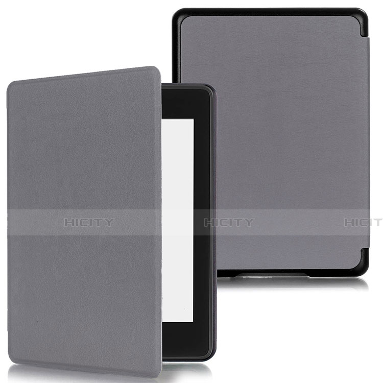 Custodia Portafoglio In Pelle Cover con Supporto per Amazon Kindle Paperwhite 6 inch Grigio