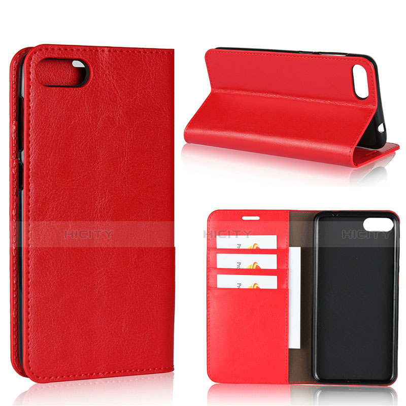 Custodia Portafoglio In Pelle Cover con Supporto per Asus Zenfone 4 Max ZC554KL Rosso