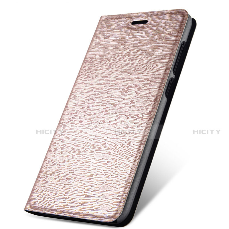 Custodia Portafoglio In Pelle Cover con Supporto per Huawei Honor 9 Lite Oro Rosa