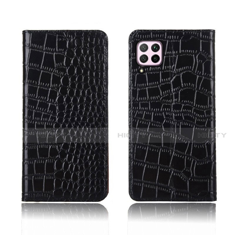 Custodia Portafoglio In Pelle Cover con Supporto per Huawei Nova 6 SE Nero