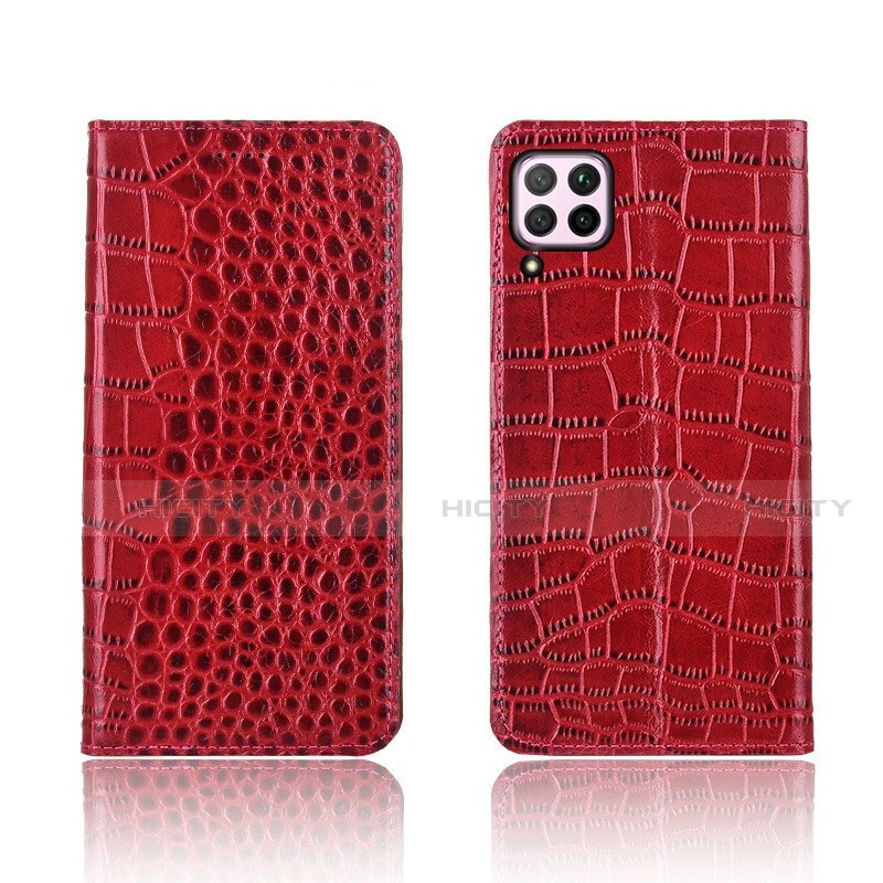 Custodia Portafoglio In Pelle Cover con Supporto per Huawei Nova 6 SE Rosso