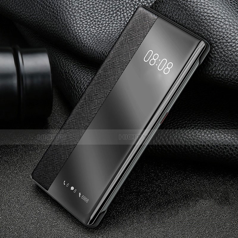 Custodia Portafoglio In Pelle Cover con Supporto per Huawei P40 Pro+ Plus Nero
