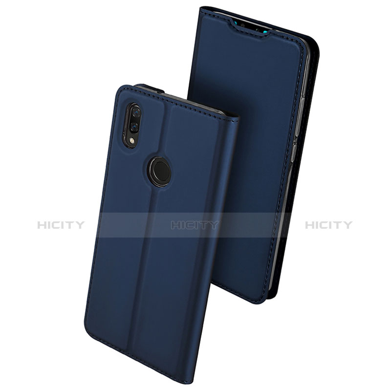 Custodia Portafoglio In Pelle Cover con Supporto per Huawei Y9 (2019) Blu