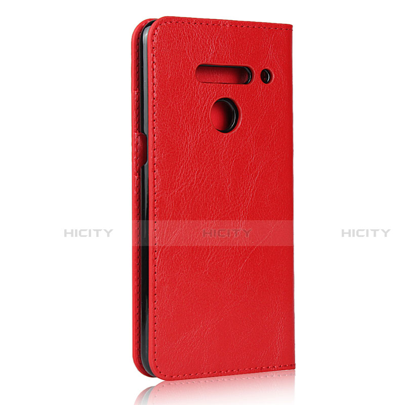 Custodia Portafoglio In Pelle Cover con Supporto per LG V50 ThinQ 5G Rosso