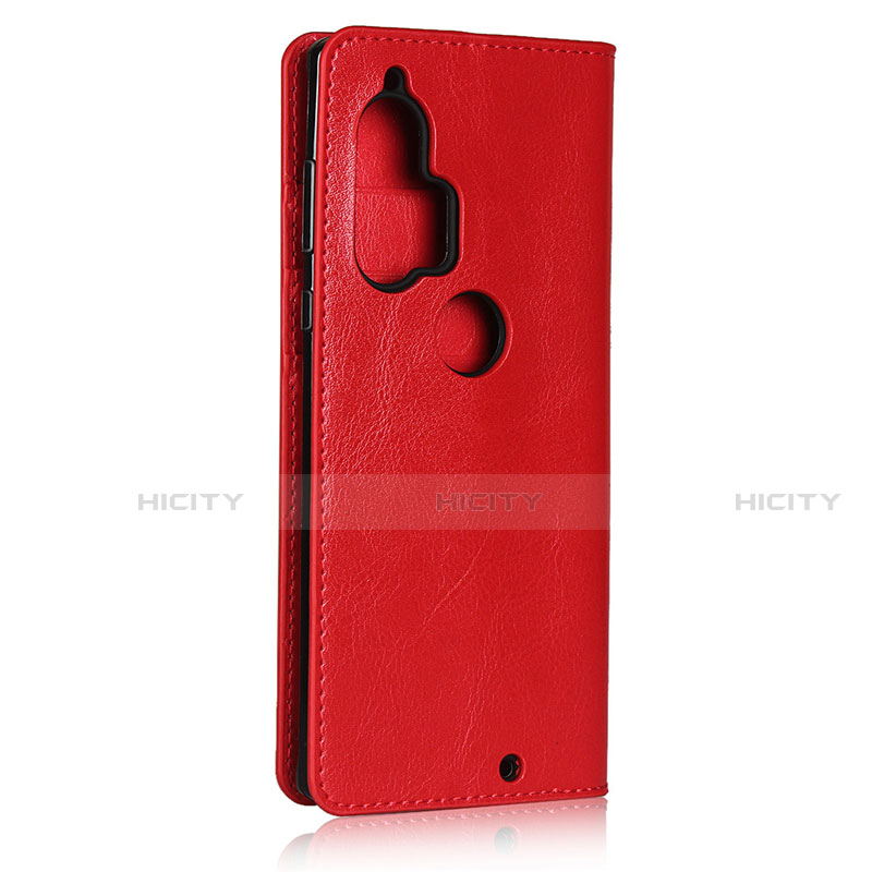 Custodia Portafoglio In Pelle Cover con Supporto per Motorola Moto Edge Plus Rosso
