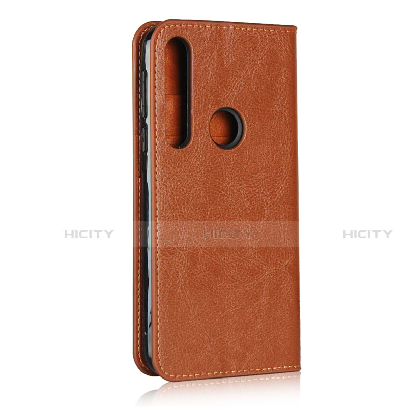 Custodia Portafoglio In Pelle Cover con Supporto per Motorola Moto G8 Play Arancione