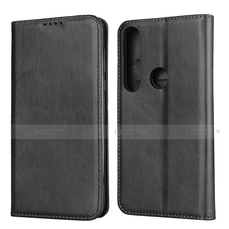 Custodia Portafoglio In Pelle Cover con Supporto per Motorola Moto G8 Plus Nero