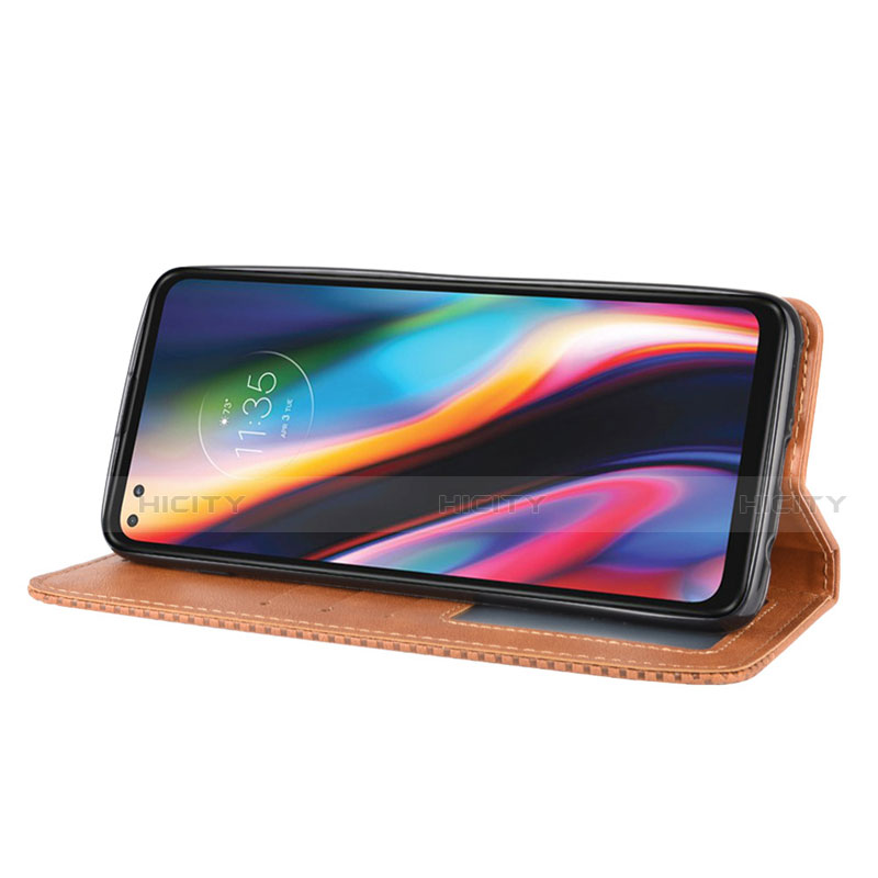 Custodia Portafoglio In Pelle Cover con Supporto per Motorola Moto One 5G