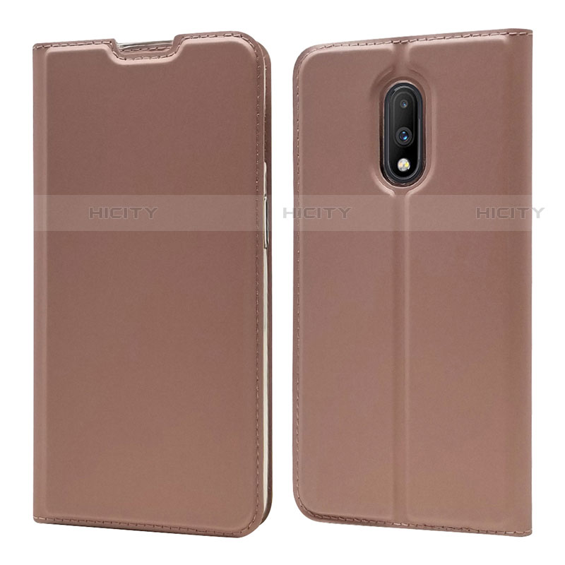 Custodia Portafoglio In Pelle Cover con Supporto per OnePlus 7 Oro Rosa