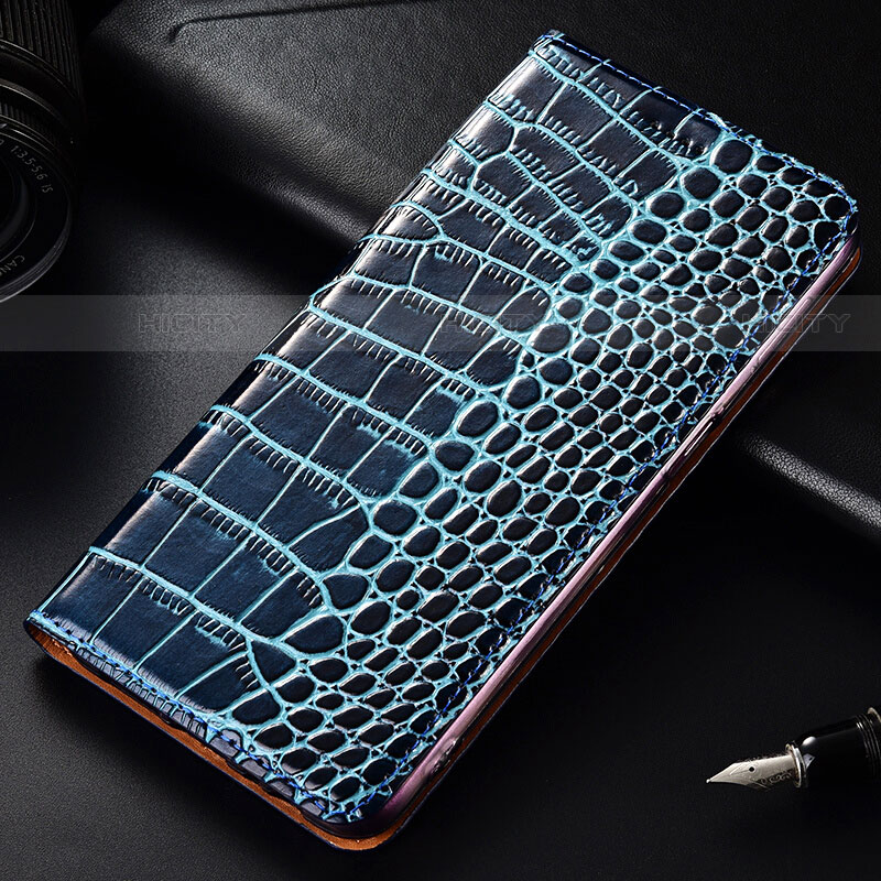 Custodia Portafoglio In Pelle Cover con Supporto per OnePlus 7T Pro Cielo Blu