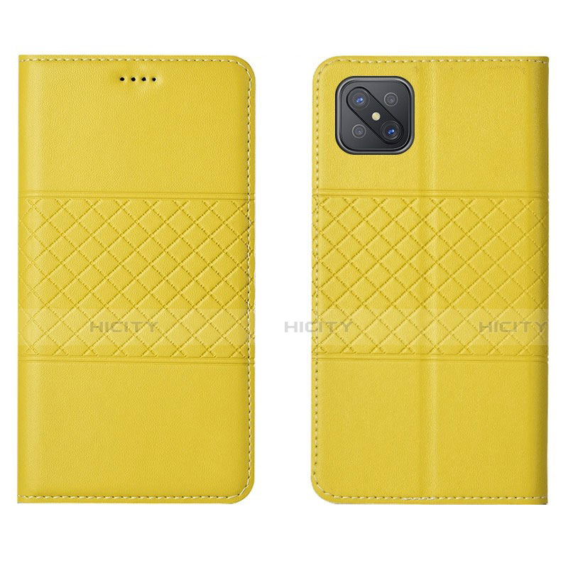 Custodia Portafoglio In Pelle Cover con Supporto per Oppo A92s 5G