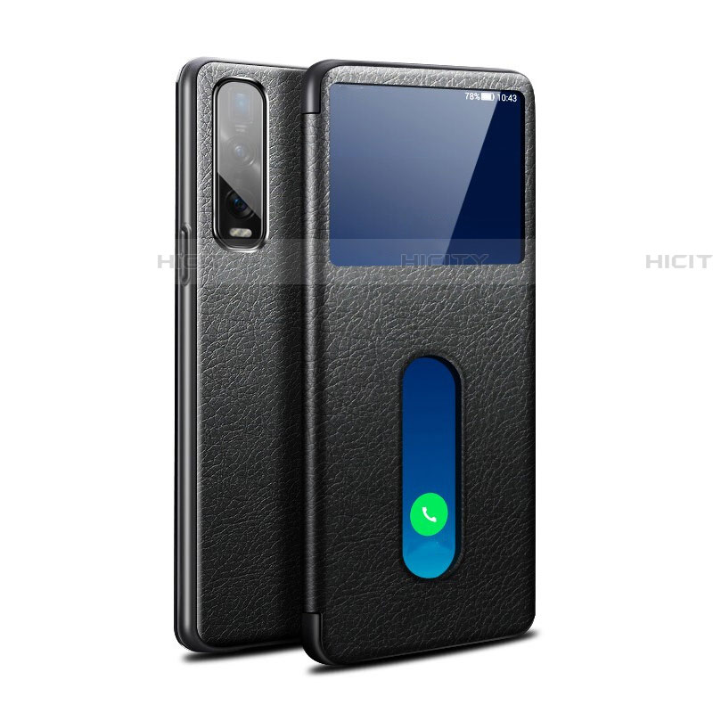 Custodia Portafoglio In Pelle Cover con Supporto per Oppo Find X2 Pro