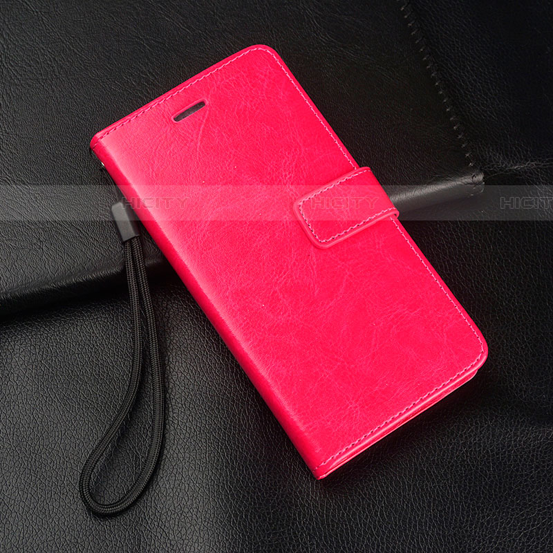 Custodia Portafoglio In Pelle Cover con Supporto per Realme X2 Pro Rosa Caldo