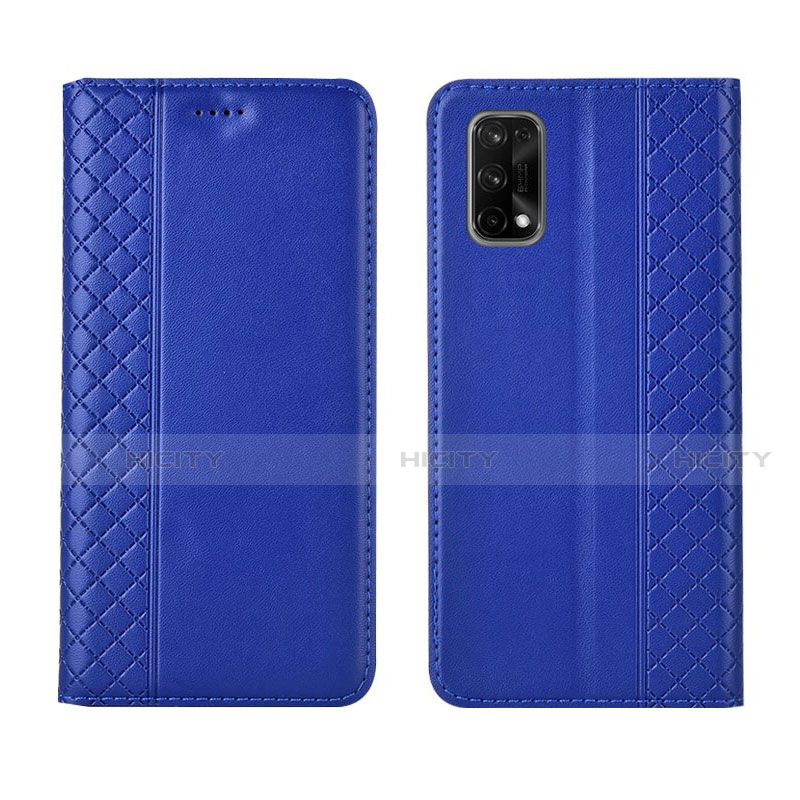 Custodia Portafoglio In Pelle Cover con Supporto per Realme X7 5G Blu