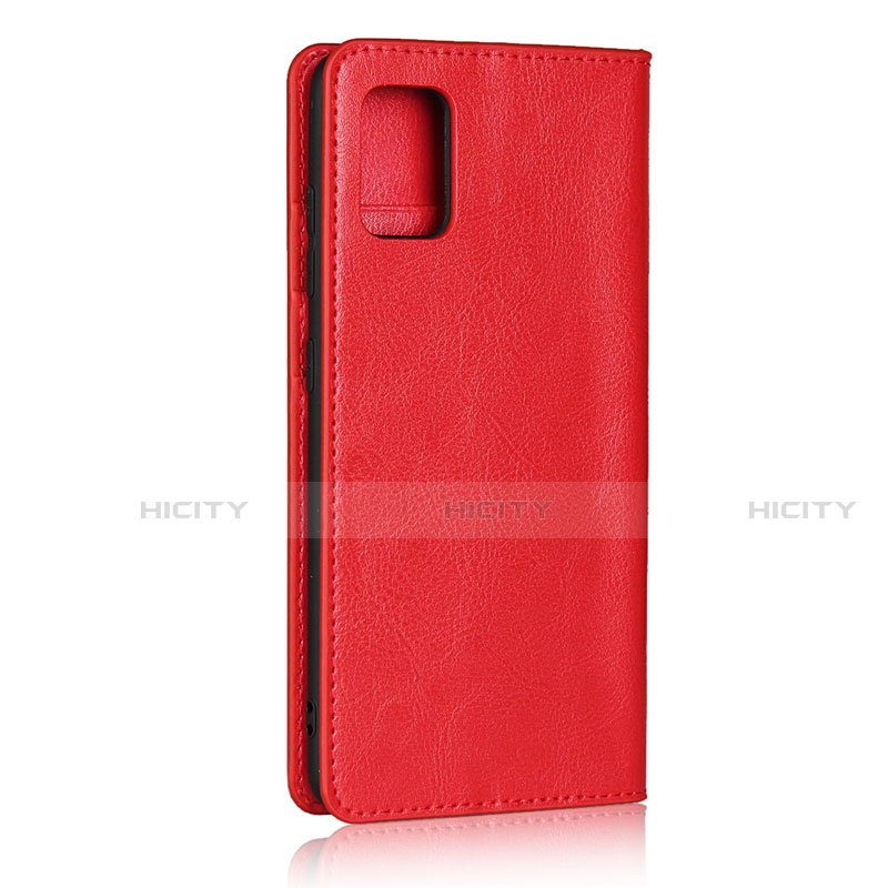 Custodia Portafoglio In Pelle Cover con Supporto per Samsung Galaxy A51 4G Rosso