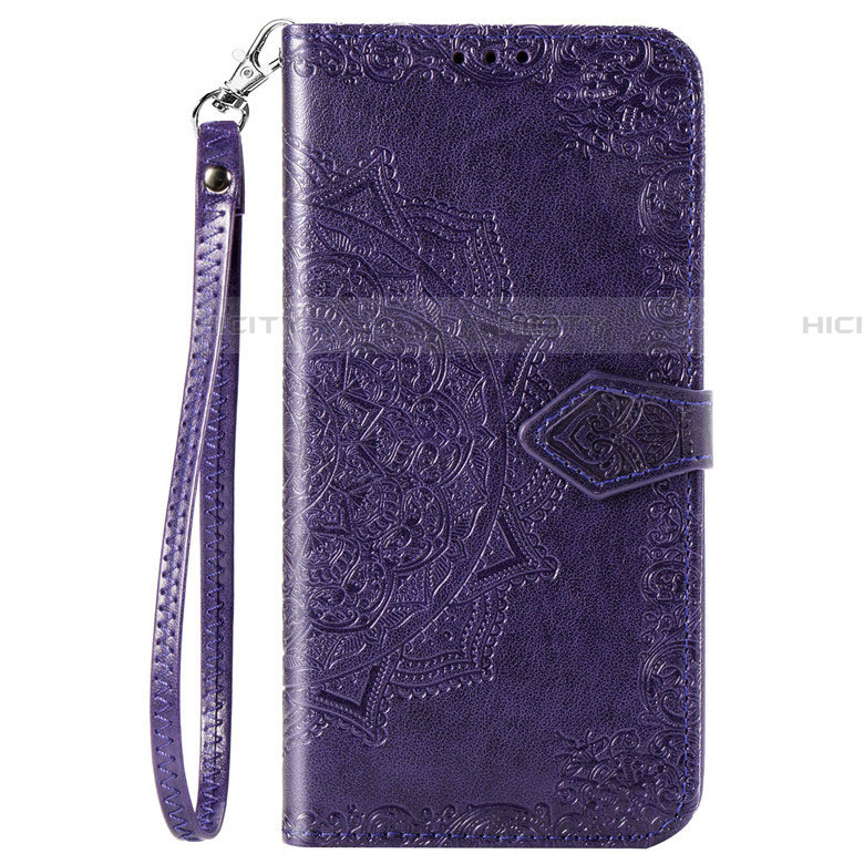 Custodia Portafoglio In Pelle Cover con Supporto per Samsung Galaxy A51 5G Viola