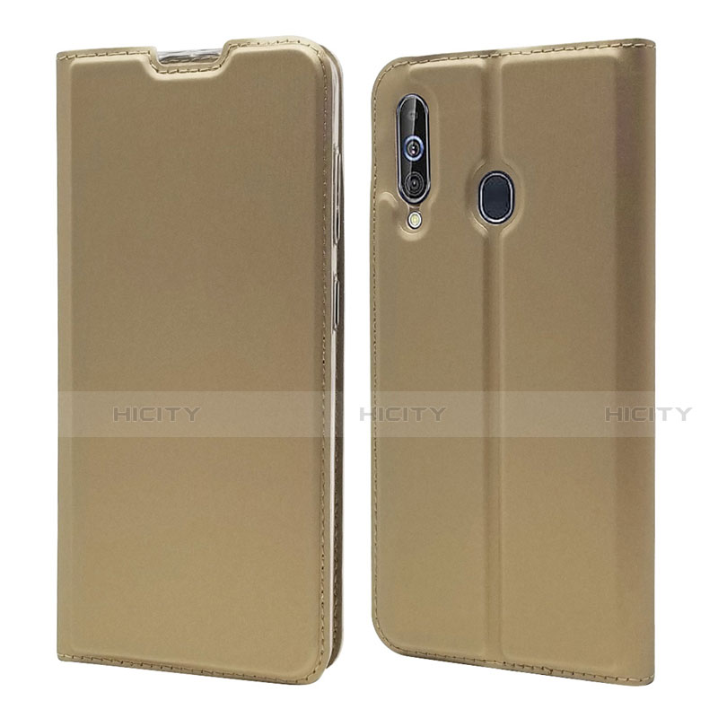 Custodia Portafoglio In Pelle Cover con Supporto per Samsung Galaxy A60 Oro