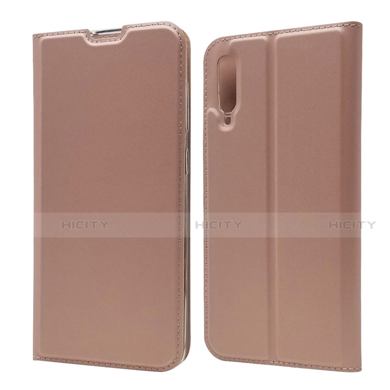 Custodia Portafoglio In Pelle Cover con Supporto per Samsung Galaxy A70 Oro Rosa