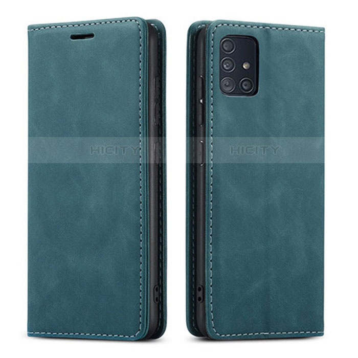 Custodia Portafoglio In Pelle Cover con Supporto per Samsung Galaxy A71 5G Verde